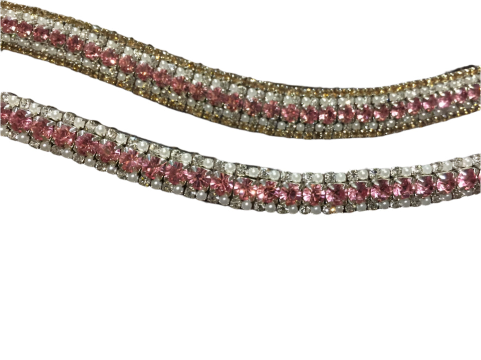 Crystal Dressage Browband – Wholesale Leather Browbands for Horses