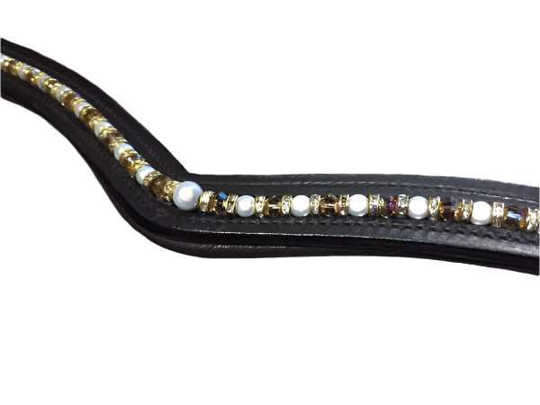 Beaded Leather Browband – Fancy Wholesale Browband for Horses