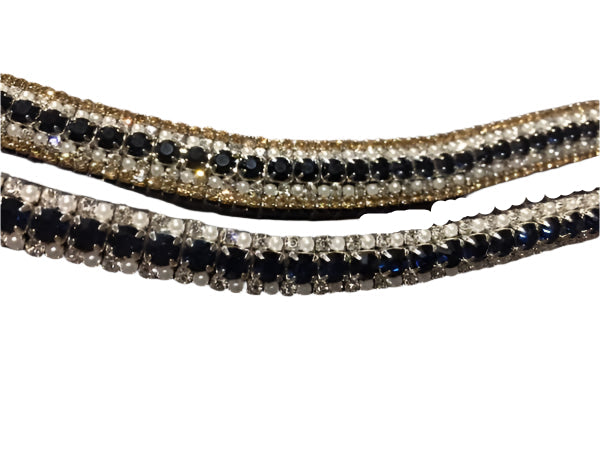 Crystal Dressage Browband – Wholesale Leather Browbands for Horses