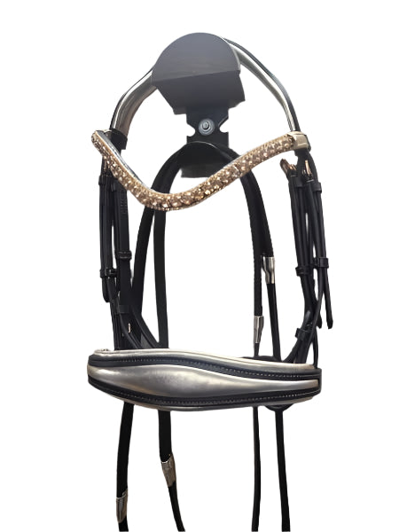 Metallic Stunner Bridle with Rubber Grip Reins – Wholesale