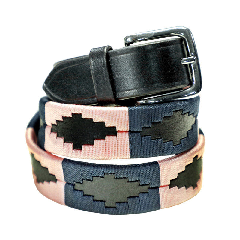 Midnight Rose Leather Polo Belt