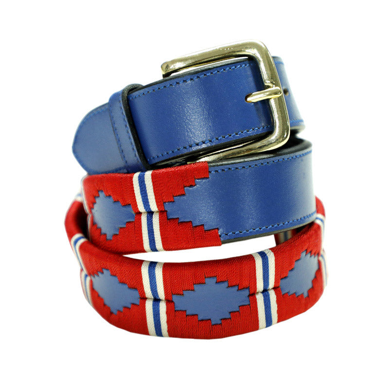 Berry Cloud Leather Polo Belt