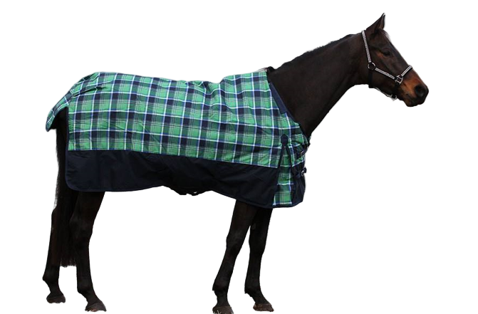 1200D Printed Horse Shoe Winter Turnout Blanket with Neck