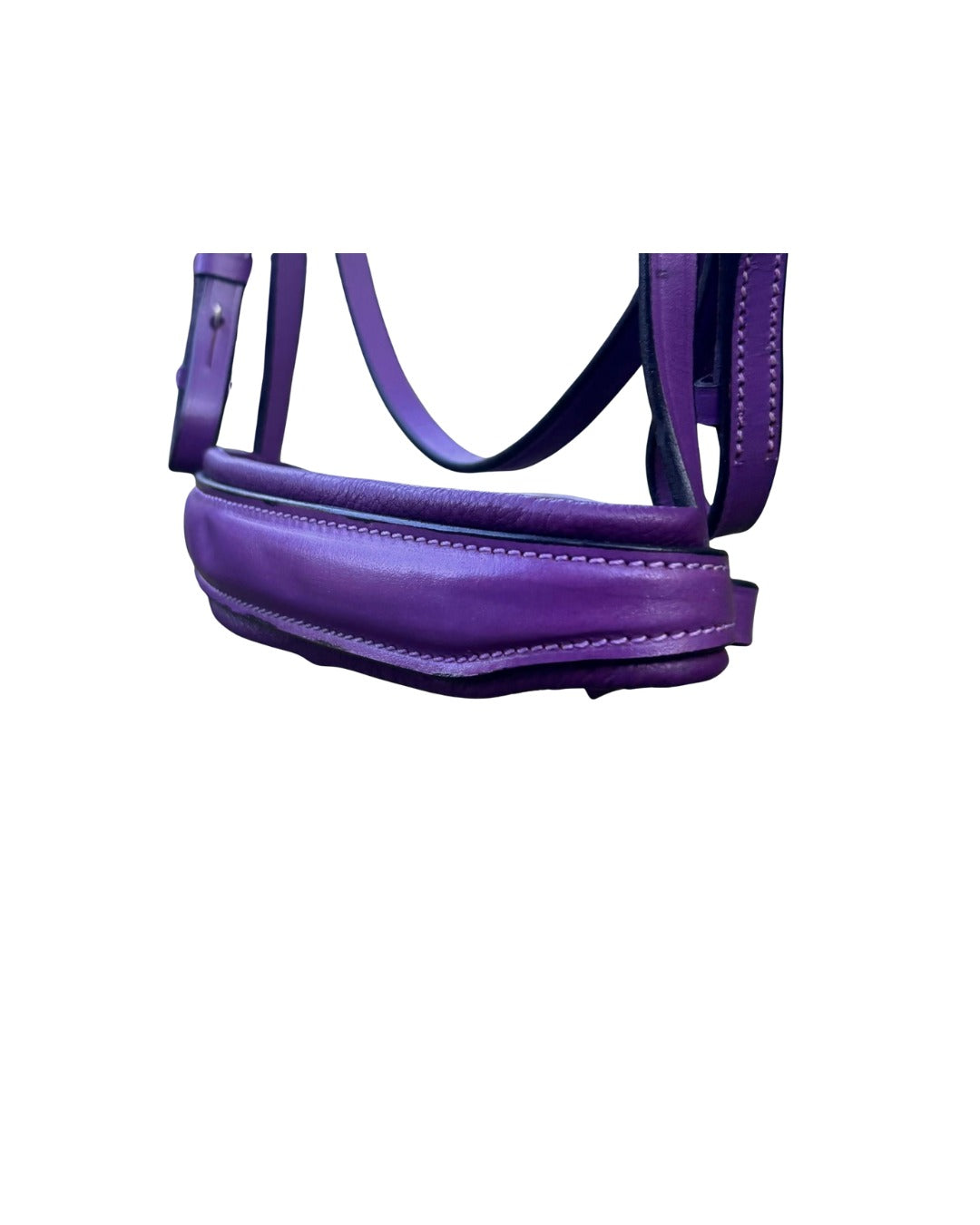 Purple Anatomical Bridle with Crystal Chain – Padded Comfort | B2B Wholesale