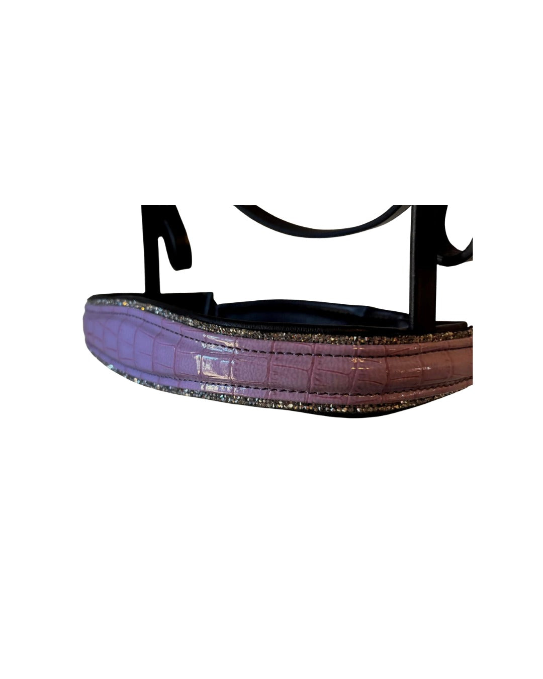 Bling Pink & Black Leather Bridle with Reins | Wholesale