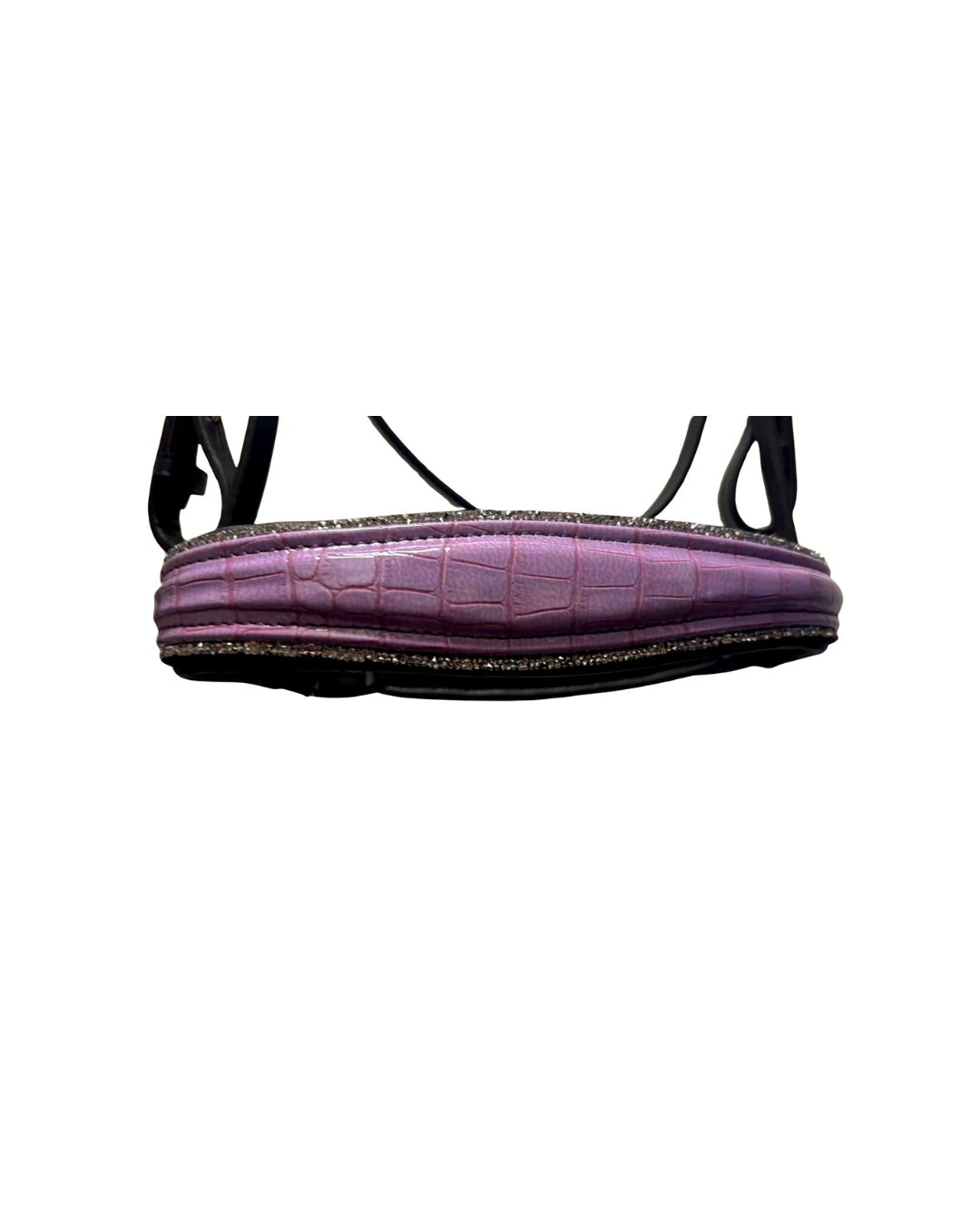 Bling Pink & Black Leather Bridle with Reins | Wholesale