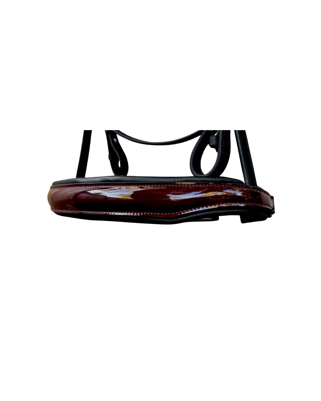 Ergonomic Patent Leather Bridle – Anatomical Monocrown with Optional Flash | B2B Wholesale