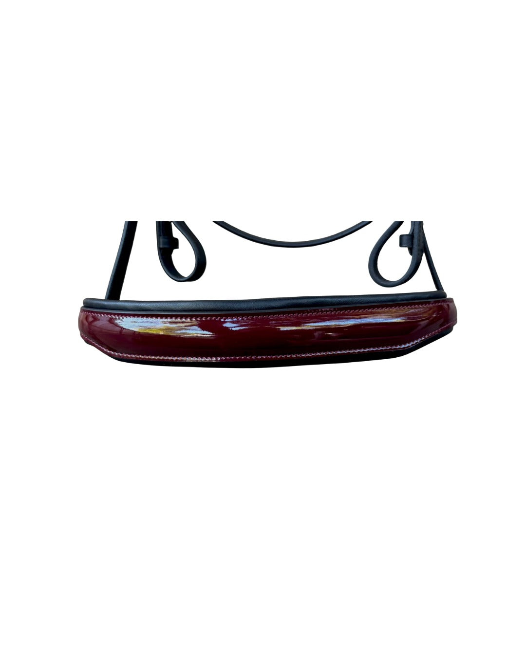 Ergonomic Patent Leather Bridle – Anatomical Monocrown with Optional Flash | B2B Wholesale
