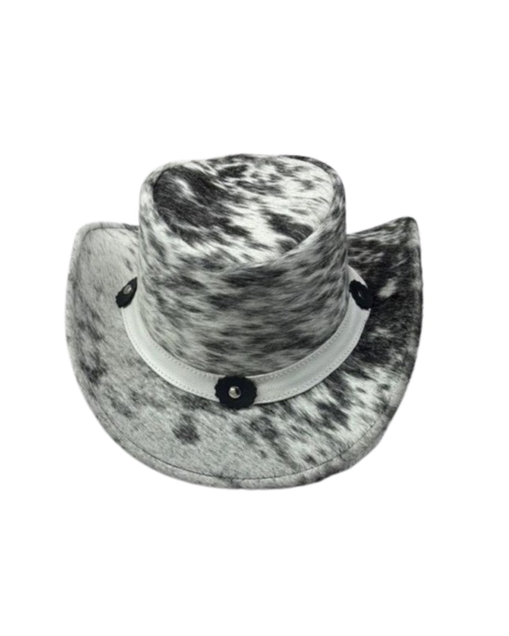 Frontier Edge – Two-Tone Hair-On Hide Leather Cowboy Hat