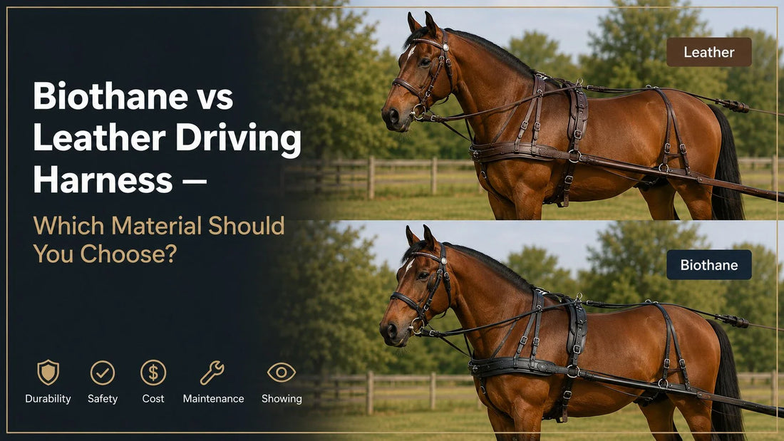 Biothane vs Leather Driving Harness — Which Material Should You Choose?