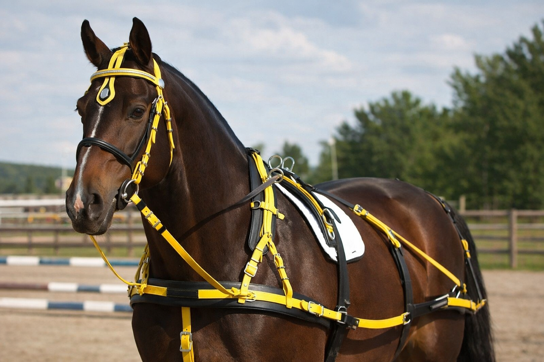 Quick Hitch System in Horse Driving Harnesses