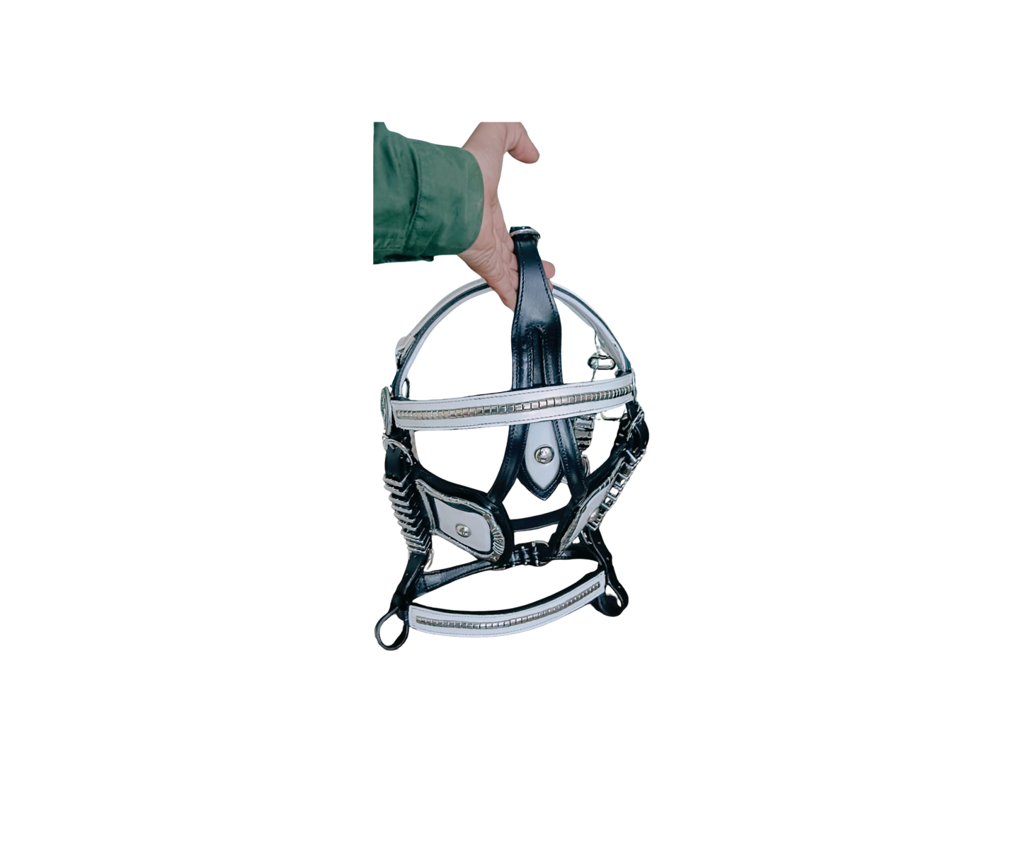 Premium Leather Show Quick Hitch – Full Brass Work | Cob, Pony & Shetland Sizes