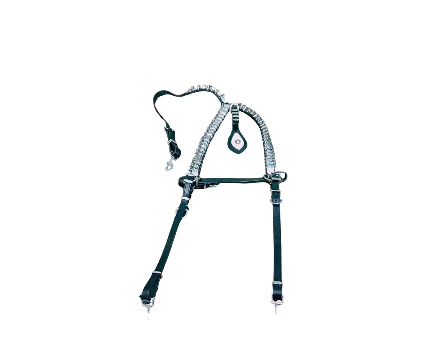 Premium Leather Show Quick Hitch – Full Brass Work | Cob, Pony & Shetland Sizes