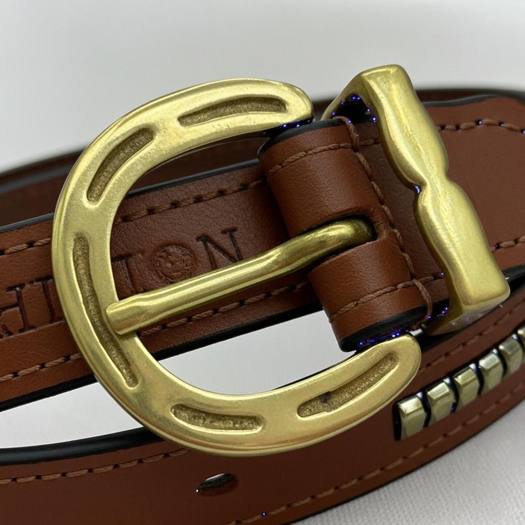 Tan Leather Clincher Belt – Handcrafted Brown & Tan Leather Accessory