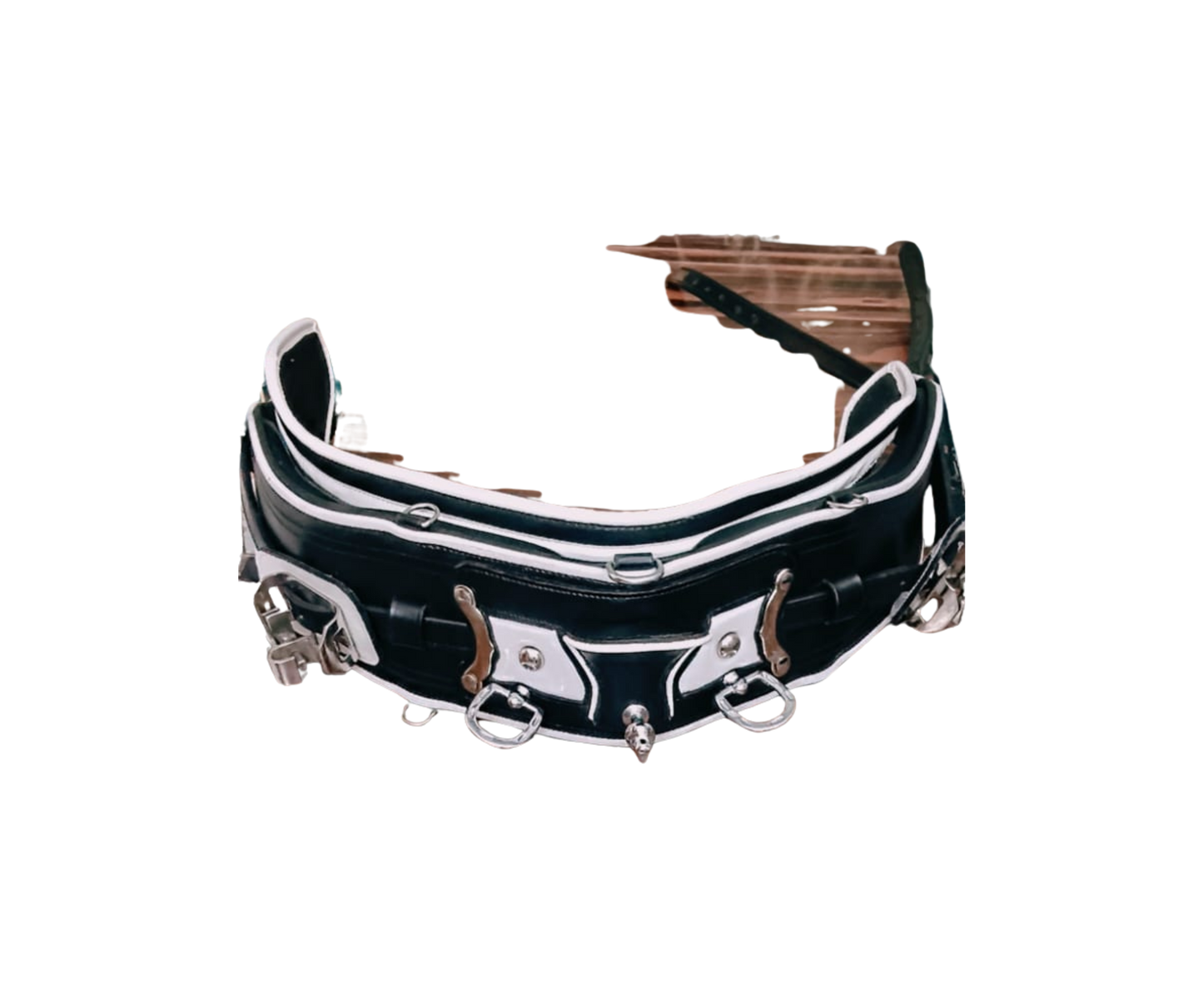Premium Leather Show Quick Hitch – Full Brass Work | Cob, Pony & Shetland Sizes