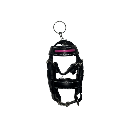 CriTERION Leather Bridle Key Ring – Handcrafted English Bridle Leather, 3 Inch Authentic Bridle Replica