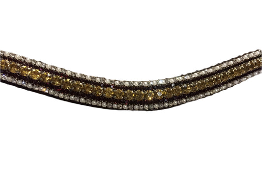 Crystal Dressage Browband – Wholesale Leather Browbands for Horses