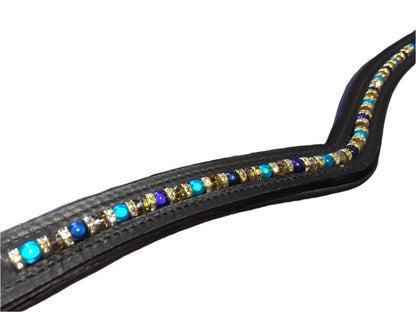 Beaded Leather Browband – Fancy Wholesale Browband for Horses