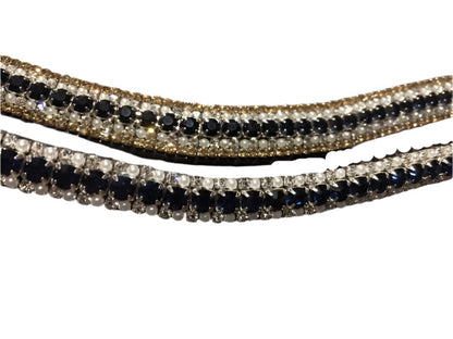 Crystal Dressage Browband – Wholesale Leather Browbands for Horses