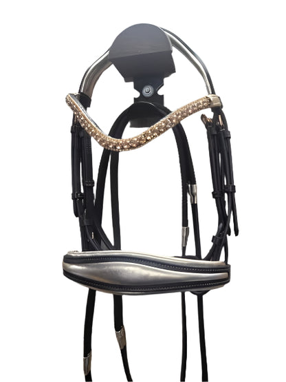 Metallic Stunner Bridle with Rubber Grip Reins – Wholesale