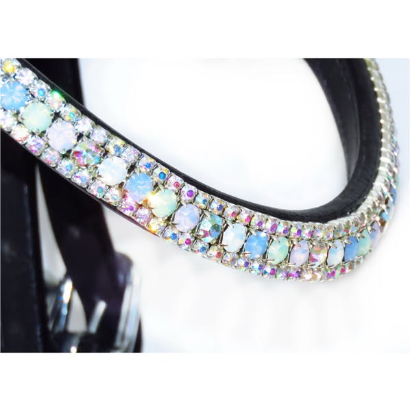 Wholesale Unicorn Bridle – Hologram Noseband & Pastel Opal Swarovski Crystals