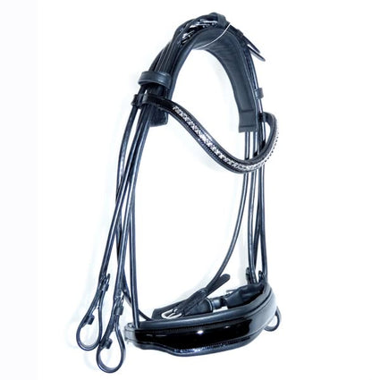 Criterion Round Rolled Bridle – Patent or Matt with Crystals or Plain