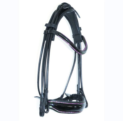 Criterion Round Rolled Bridle – Patent or Matt with Crystals or Plain