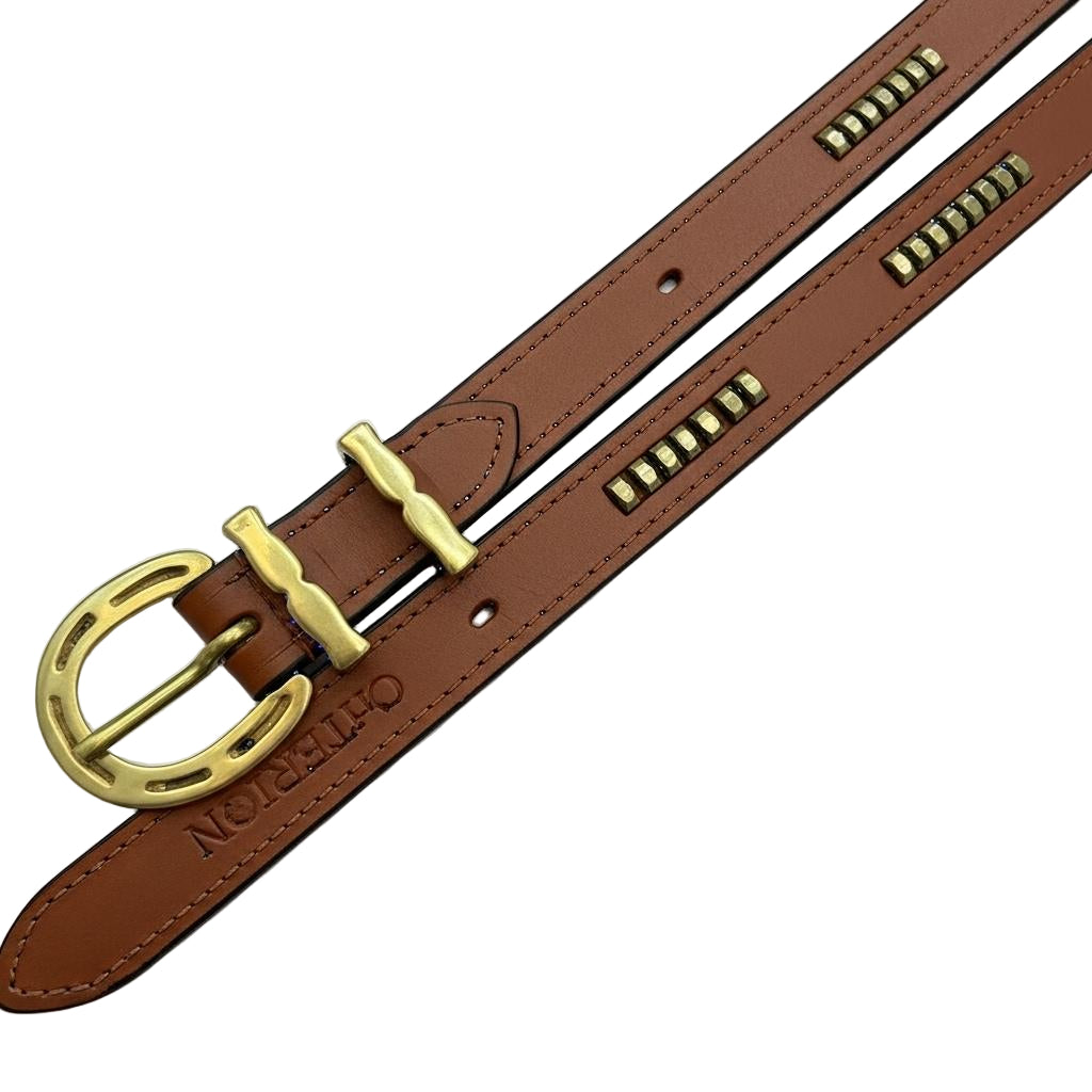 Tan Leather Clincher Belt – Handcrafted Brown & Tan Leather Accessory
