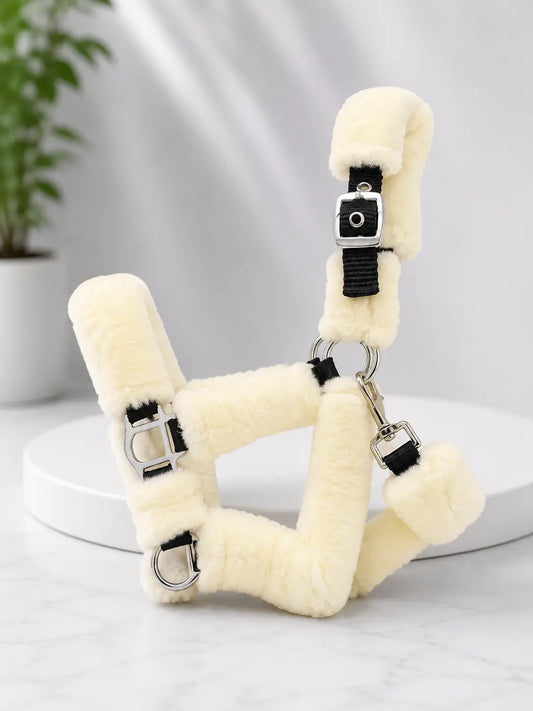Cream / Ivory Fluffy Headcollar