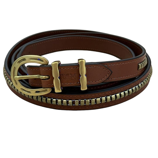 Tan Leather Clincher Belt – Handcrafted Brown & Tan Leather Accessory