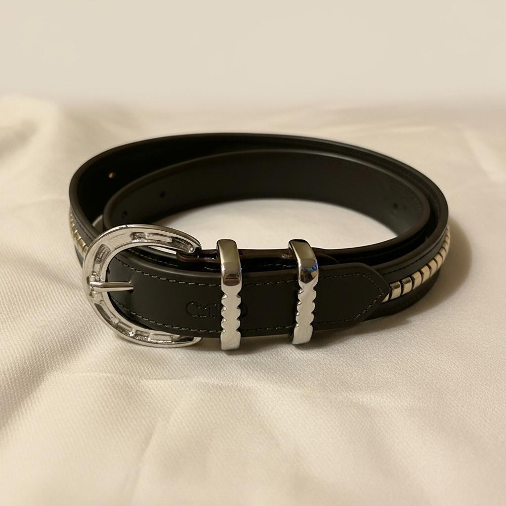 Dark Brown Criterion Clincher Belt – Bridle Leather & Silver Buckle