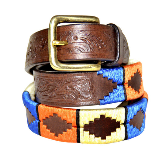 Sunset Sierra Leather Polo Belt
