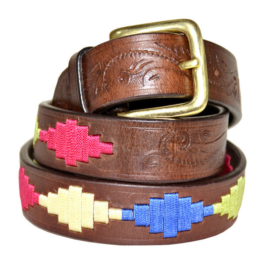 The Carnival Gaucho Leather Polo Belt