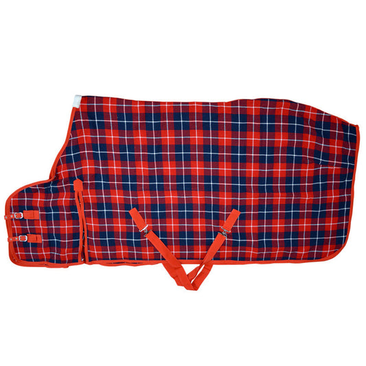 TIMELESS RED TARTAN PLAID HORSE STABLE BLANKET – WARM & CLASSIC
