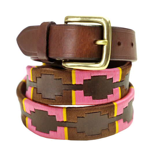 Pampa Weave Leather Polo Belt
