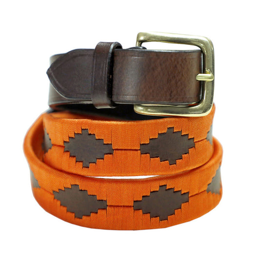 The Bramble Flame Leather Polo Belt