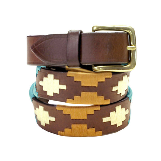 Cotswold Amber Leather Polo Belt