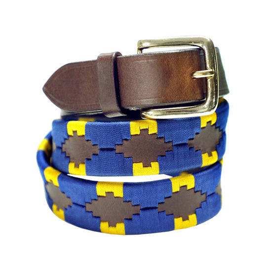 Windsor Sky Leather Polo Belt