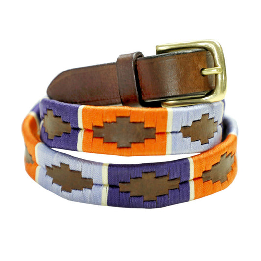 Frontier Flame Leather Polo Belt