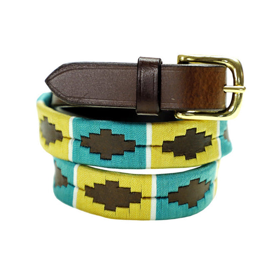 Coastal Sun Leather Polo Belt