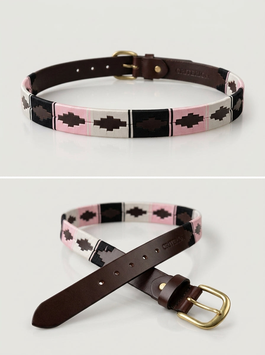Blush Noir Polo Belt