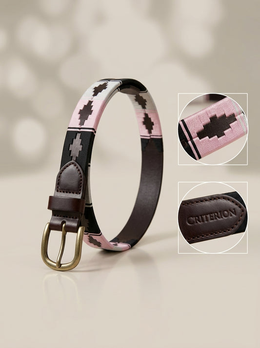 Blush Noir Polo Belt