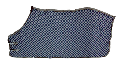 BREATHABLE CHECKERED MESH SUMMER HORSE RUG – FLY & UV DEFENSE