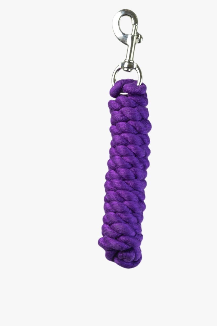 Purple horse lead rope from Criterion – available in cotton and cotton-poly blend with brass or silver snap for B2B wholesale buyers