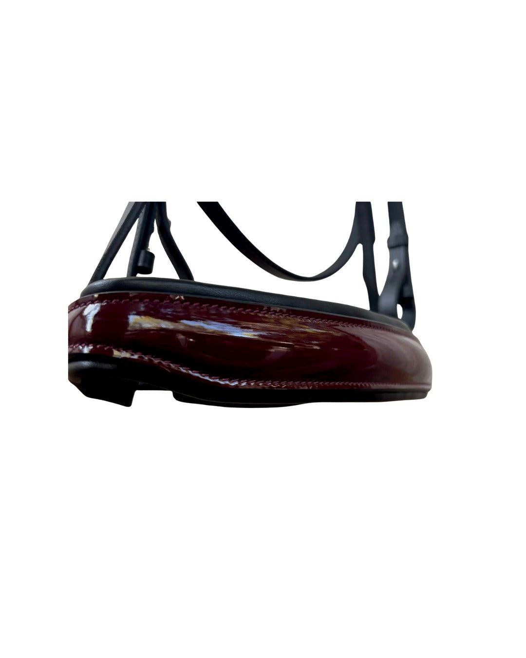 Ergonomic Patent Leather Bridle – Anatomical Monocrown with Optional Flash | B2B Wholesale