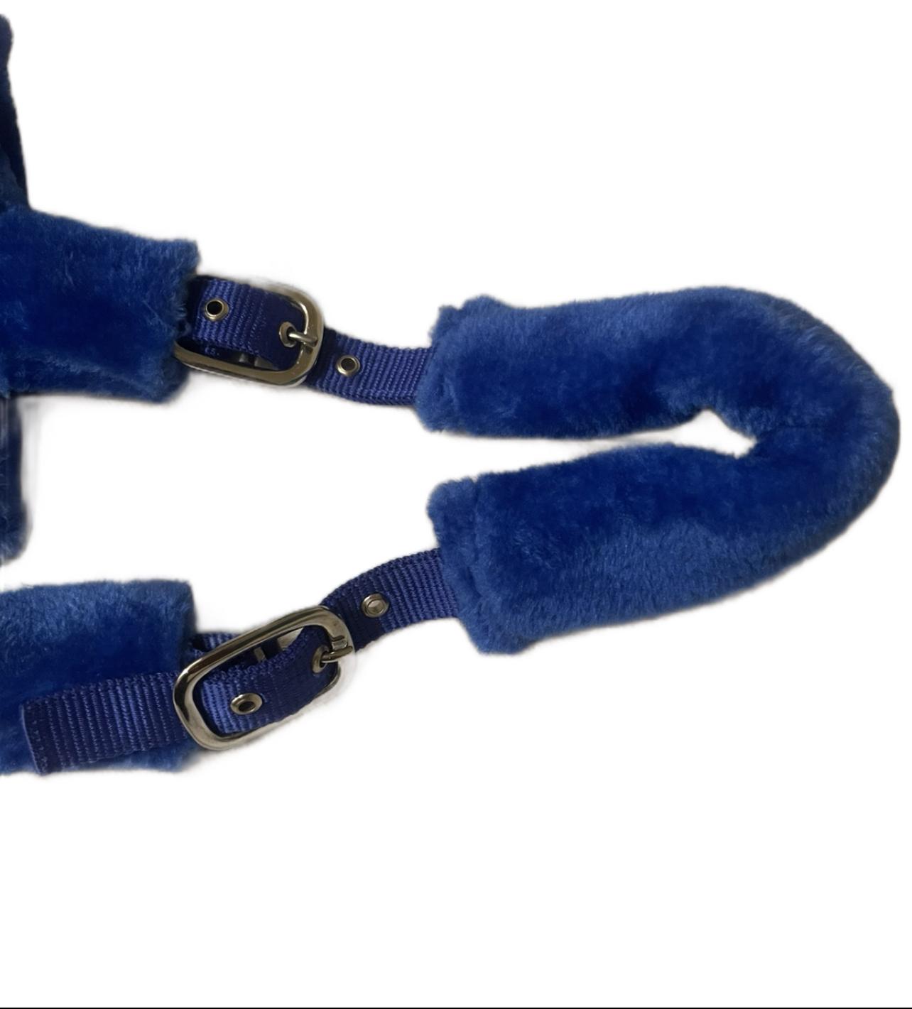 Blue Fur Head Collar | Wholesale Adjustable & Padded Design