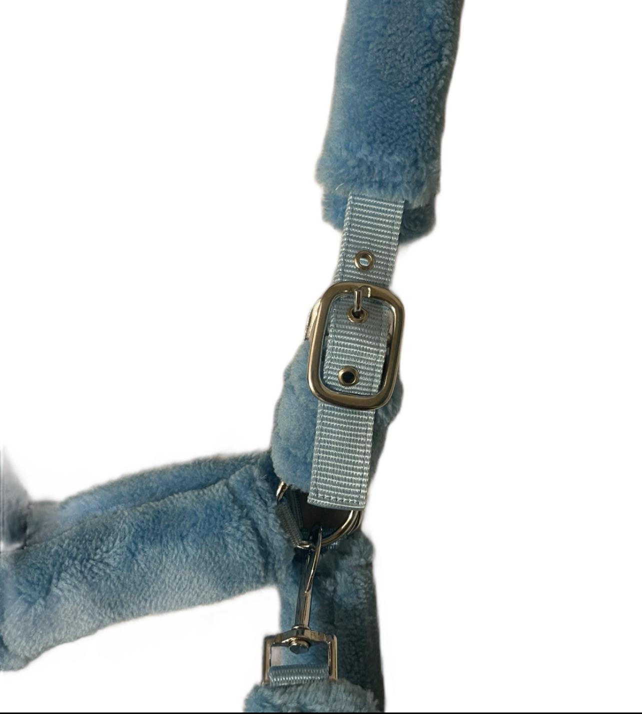 Grey Fur Head Collar | Wholesale Adjustable & Padded Design
