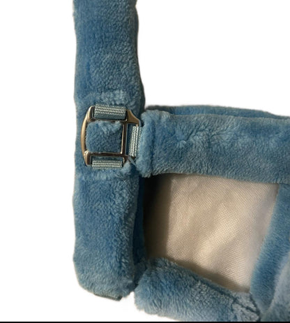 Grey Fur Head Collar | Wholesale Adjustable & Padded Design