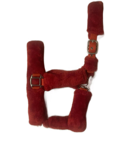 Red Fur Head Collar | Wholesale Adjustable & Padded Design