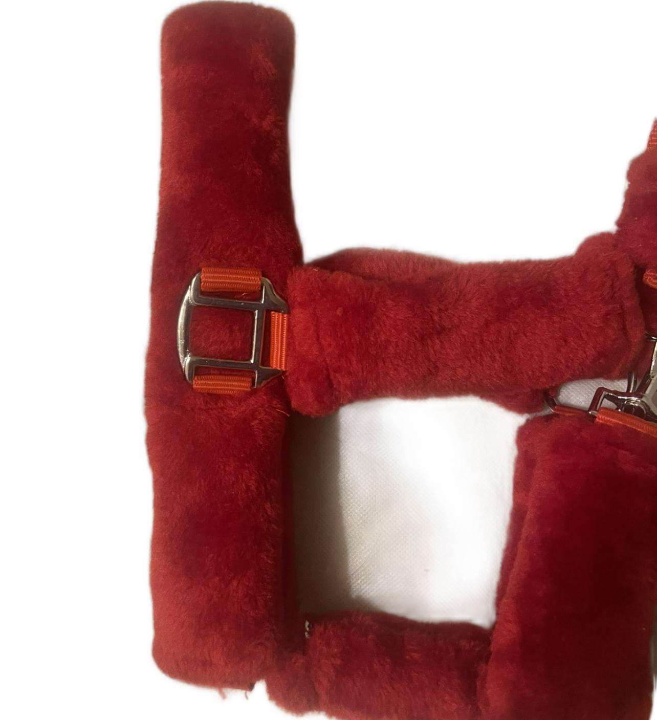 Red Fur Head Collar | Wholesale Adjustable & Padded Design